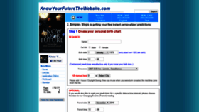 What Knowyourfuturethewebsite.com website looked like in 2019 (4 years ago)