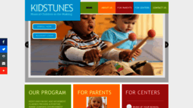 What Kidstunes.org website looked like in 2019 (4 years ago)