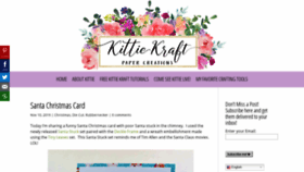What Kittiekraft.com website looked like in 2019 (4 years ago)