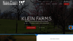 What Kleinfarms.com website looked like in 2019 (4 years ago)