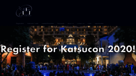 What Katsucon.org website looked like in 2019 (4 years ago)