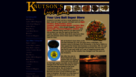 What Knutsonlivebait.com website looked like in 2019 (4 years ago)