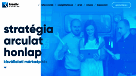 What Kreativvonalak.hu website looked like in 2019 (4 years ago)