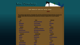 What Koodirectory.com website looked like in 2019 (4 years ago)
