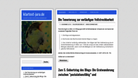 What Klartext-jura.de website looked like in 2019 (4 years ago)