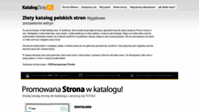What Katalogzloty.pl website looked like in 2019 (4 years ago)