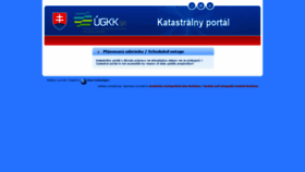 What Katasterportal.sk website looked like in 2019 (4 years ago)