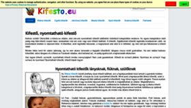What Kifesto.eu website looked like in 2019 (4 years ago)