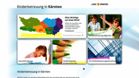 What Kinderbetreuung-kaernten.at website looked like in 2019 (4 years ago)