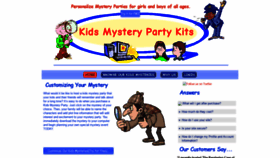 What Kidsmysteryparty.com website looked like in 2019 (4 years ago)