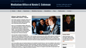 What Kcolemanmediation.com website looked like in 2019 (4 years ago)