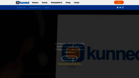 What Kunnect.com website looked like in 2019 (4 years ago)