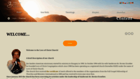 What Krisztusszeretete-egyhaz.hu website looked like in 2019 (4 years ago)