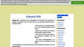 What Kalendervip.nl website looked like in 2019 (4 years ago)