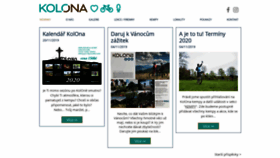 What Kolonakemp.cz website looked like in 2019 (4 years ago)