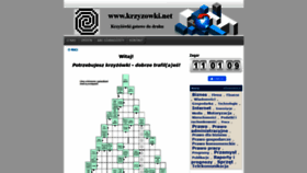 What Krzyzowki.net website looked like in 2019 (4 years ago)