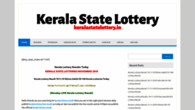 What Keralastatelottery.in website looked like in 2019 (4 years ago)