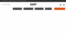 What Kaff.in website looked like in 2019 (4 years ago)