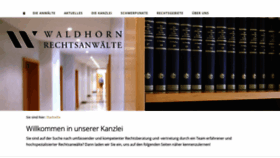 What Kanzlei-waldhorn.info website looked like in 2019 (4 years ago)