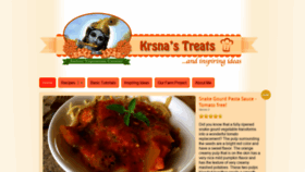What Krsnastreats.org website looked like in 2019 (4 years ago)