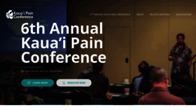 What Kauaipainconference.com website looked like in 2019 (4 years ago)