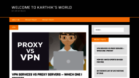 What Karthikpoduval.com website looked like in 2019 (4 years ago)