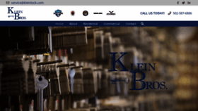What Kleinlock.com website looked like in 2019 (4 years ago)
