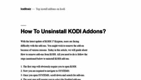What Kodikwiz.com website looked like in 2019 (4 years ago)