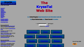 What Krysstal.com website looked like in 2019 (4 years ago)