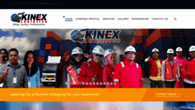 What Kinexlogistics.com website looked like in 2019 (4 years ago)