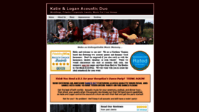 What Katieandlogan.com website looked like in 2019 (4 years ago)