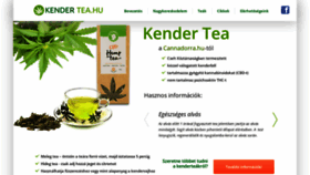 What Kender-tea.hu website looked like in 2019 (4 years ago)