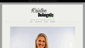 What Kristendeangeliswellness.com website looked like in 2019 (4 years ago)