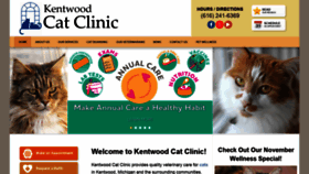 What Kentwoodcatclinic.com website looked like in 2019 (4 years ago)