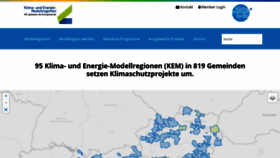 What Klimaundenergiemodellregionen.at website looked like in 2019 (4 years ago)