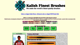 What Kalishfinestbrushes.biz website looked like in 2019 (4 years ago)