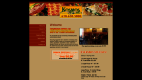 What Kosmospizza.com website looked like in 2019 (4 years ago)