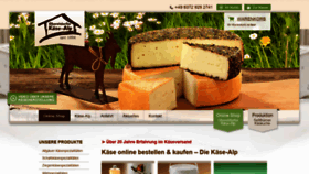 What Kaesealp.de website looked like in 2019 (4 years ago)