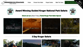 What Krugerwildlifesafaris.com website looked like in 2019 (4 years ago)