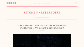 What Kitchenrepertoire.com website looked like in 2019 (4 years ago)