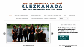 What Klezkanada.org website looked like in 2019 (4 years ago)