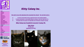 What Kittycolony.com website looked like in 2019 (4 years ago)