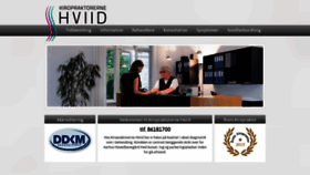 What Kiropraktor-hviid.dk website looked like in 2019 (4 years ago)