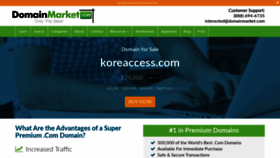 What Koreaccess.com website looked like in 2019 (6 years ago)