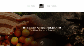 What Kingstonpublicmarket.ca website looked like in 2019 (4 years ago)