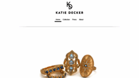 What Katiedecker.com website looked like in 2019 (4 years ago)