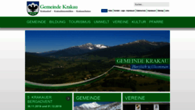 What Krakau.gv.at website looked like in 2019 (4 years ago)