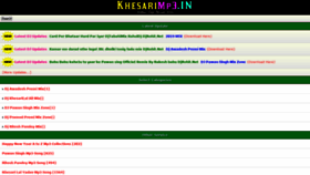 What Khesarimp3.wapkiz.mobi website looked like in 2019 (4 years ago)
