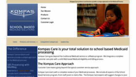 What Kompascare.com website looked like in 2019 (4 years ago)