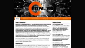 What Keepalived.org website looked like in 2019 (6 years ago)